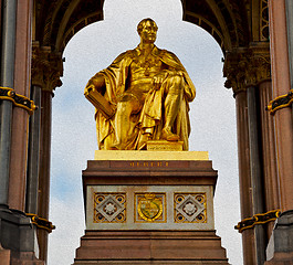 Image showing albert monument in london england kingdome and old construction