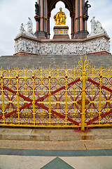 Image showing albert monument in london   and old construction