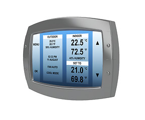 Image showing Programmable digital thermostat