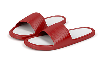 Image showing Red slippers