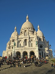 Image showing the Basilica of Sacre-Coeur in Paris