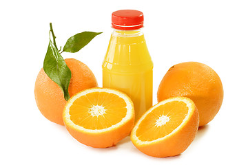 Image showing Orange Juice in a Bottle