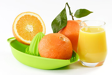 Image showing Orange Juice with fruits
