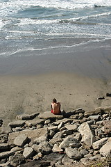 Image showing On the beach