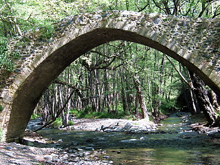 Image showing Historic bridge of Tsielepis. Cyprus