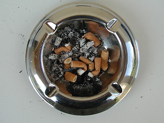 Image showing Ashtray with Cigarettes
