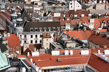 Image showing City roofs