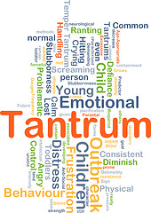 Image showing Tantrum background concept
