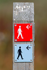 Image showing Public footpath sign