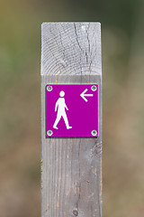 Image showing Public footpath sign