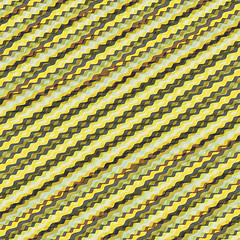 Image showing Wavy volume background. Pattern with optical illusion. 