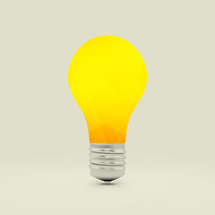 Image showing Lightbulb idea symbol. 3d vector illustration.