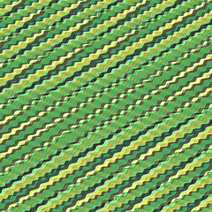 Image showing Wavy volume background. Pattern with optical illusion. 