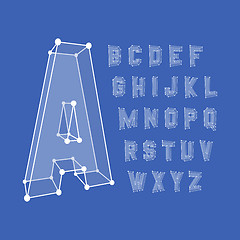 Image showing Alphabet set. 3d vector illustration. Design elements.