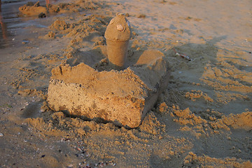 Image showing sand castle