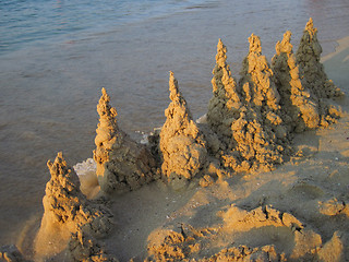 Image showing sand castle