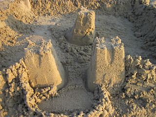 Image showing sand castle