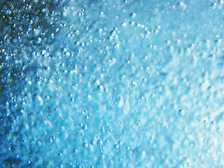 Image showing blue water with oxygen bubbles texture