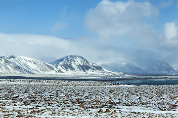 Image showing Impressive winter mountain landscape