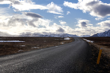 Image showing Ring road in Iceland in spring