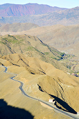 Image showing in ground africa morocco the  dry atlas mountain