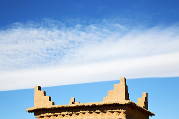 Image showing brown old  construction in africa  abstract