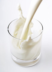 Image showing pouring milk