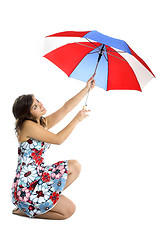 Image showing Umbrella Woman