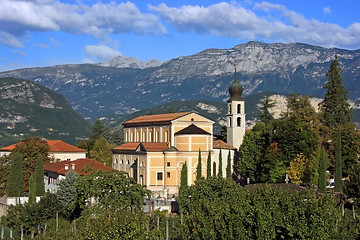 Image showing Alpine church