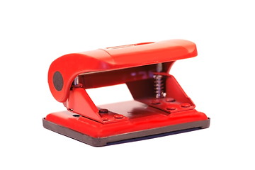 Image showing Red office puncher