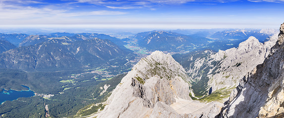 Image showing Panorama from Zugspitze