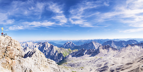 Image showing Panorama from Zugspitze