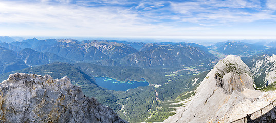 Image showing Panorama from Zugspitze