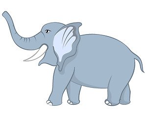 Image showing Funny Cartoon Elephant 