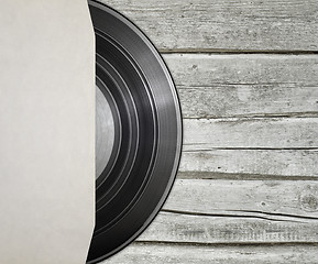 Image showing Vinyl record with cover