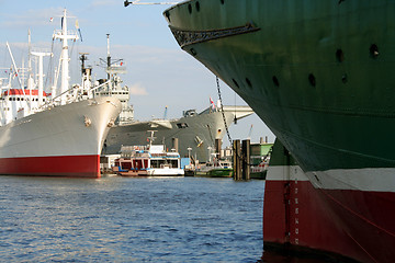 Image showing ships in the harbor