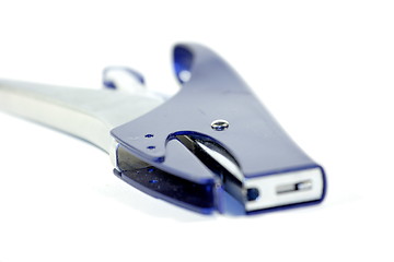 Image showing Blue stapler