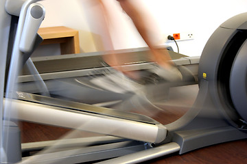 Image showing bicycle in a sport studio