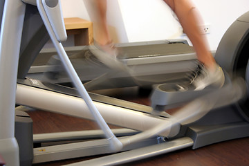 Image showing bicycle in a sport studio