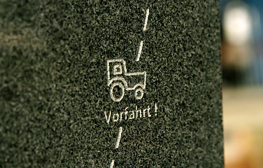 Image showing tractor sign