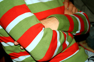 Image showing man with colorful sweater