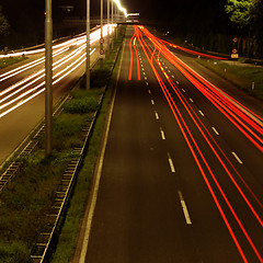 Image showing Highway at night