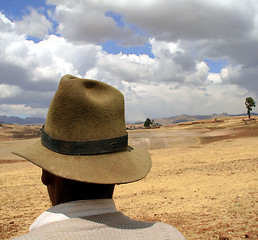 Image showing farmer in peru