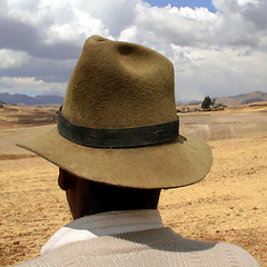 Image showing farmer in peru