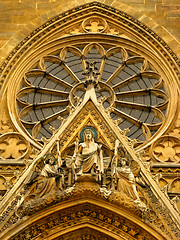 Image showing Frontage of the parisian Sainte Clotilde basilica