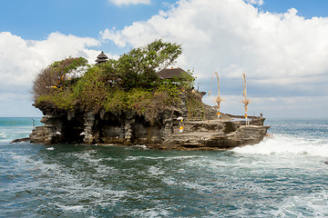 Image showing Tanah Lot Temple on Sea in Bali Island Indonesia