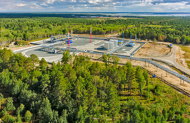 Image showing warehouse of liquefied hydrocarbonic gas. Tyumen