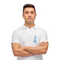 Image showing man with prostate cancer awareness ribbon