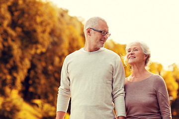 Image showing senior couple in park