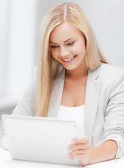 Image showing woman with tablet pc